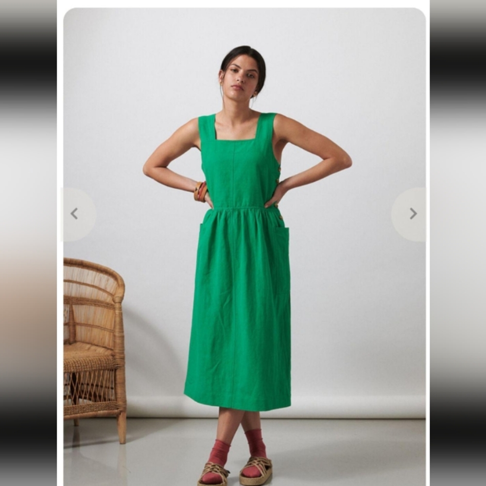 Sideline Clothing | Green Picnic Dress | M